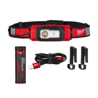 Налобний ліхтар (ліхтарик) акумуляторний для каски Milwaukee 2116-21 (L4 HL-VIS-301) USB 3.0