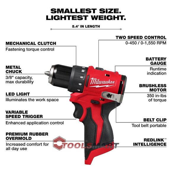 Набір безщіткових шуруповертів Milwaukee 3494-22 M12 Subcompact Brushless