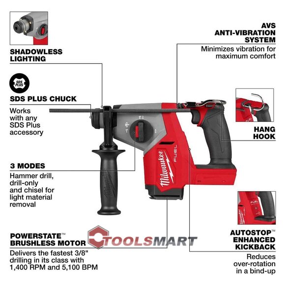 Акумуляторний перфоратор Milwaukee 2908-20 (FHAC16-0) M18 FUEL