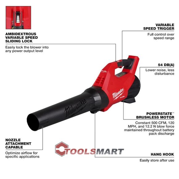 Акумуляторна повітродувка MILWAUKEE 3017-20 (FBLG3-0) M18 FUEL