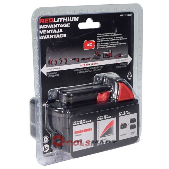 Акумулятор маслостійкий Milwaukee M18 B5-CR  5.0 Ah (48-11-1850R) REDLITHIUM™ RESISTANT