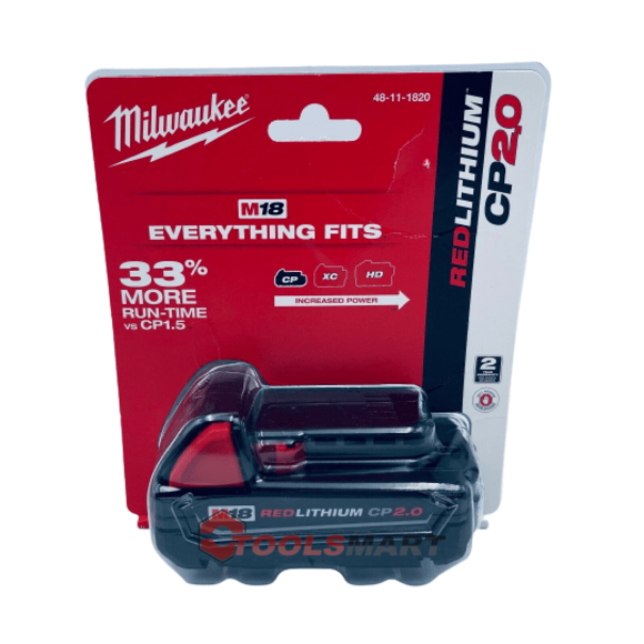 Акумулятор Milwaukee M18 B2 2.0 Ah (48-11-1820) REDLITHIUM™