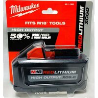 Аккумулятор (батарея) Milwaukee M18 HB5.5 6.0 Ah (48-11-1865) HIGH OUTPUT REDLITHIUM