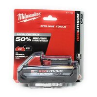 Аккумулятор (батарея) Milwaukee M18 HB3 3.0Ah  (48-11-1835) HIGH OUTPUT REDLITHIUM