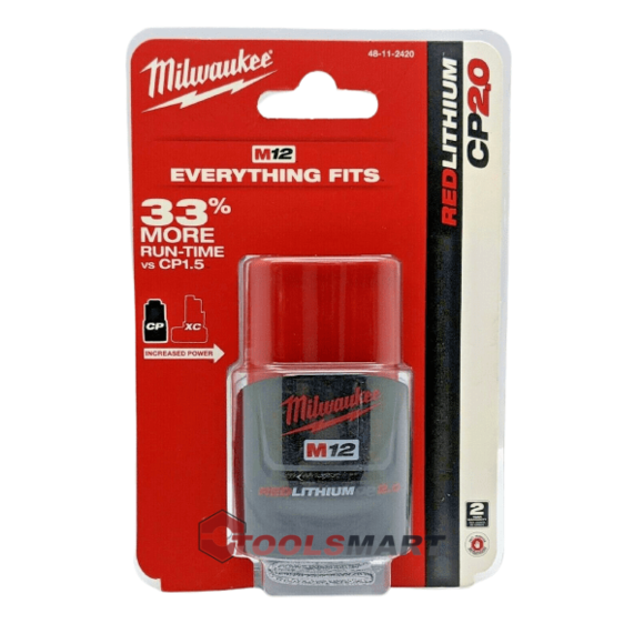 Акумулятор Milwaukee M12 B2 2.0 Ah (48-11-2420) REDLITHIUM™