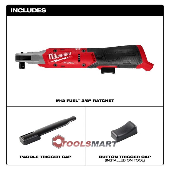 Аккумуляторный угловой гайковерт - трещотка 3/8 MILWAUKEE 3053-20 M12 FUEL