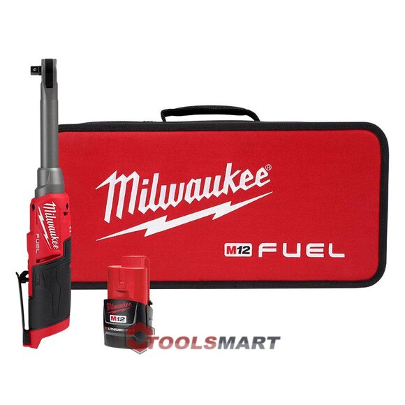 Акумуляторний кутовий гайковерт - тріскачка 3/8" Milwaukee 2569-21 M12 FUEL
