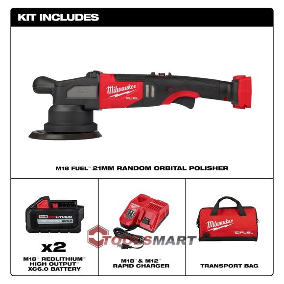 Акумуляторна ексцентрикова полірувальна машина Milwaukee 2685-22HD M18 FUEL