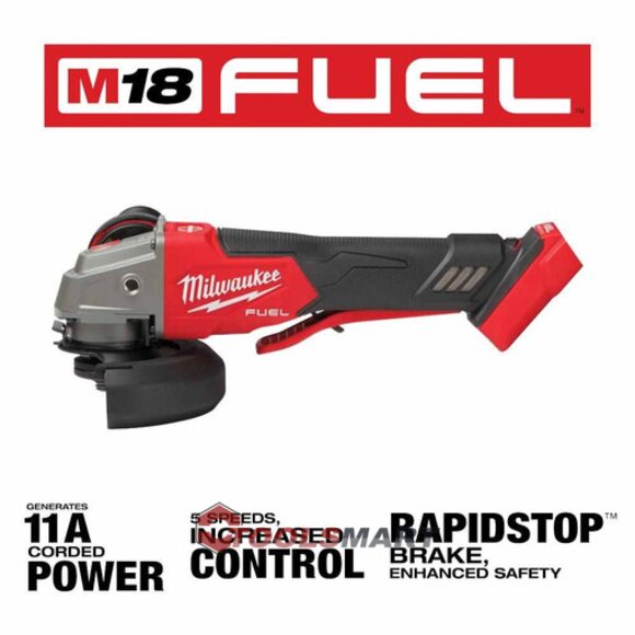 Болгарка з регулюванням обертів 125мм Milwaukee 2888-20 (FSAGV125XPDB-0X) M18 FUEL