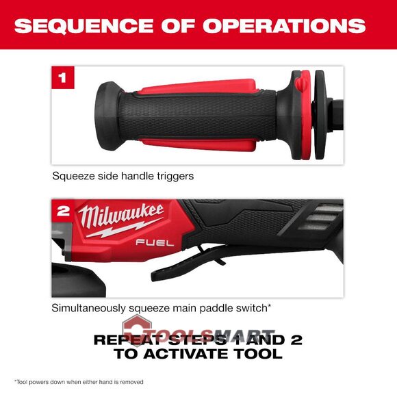 Акумуляторна безщіткова шліфувальна машина Milwaukee 2986-20 (FSAGSVO125X-0X) M18 FUEL ONE-KEY