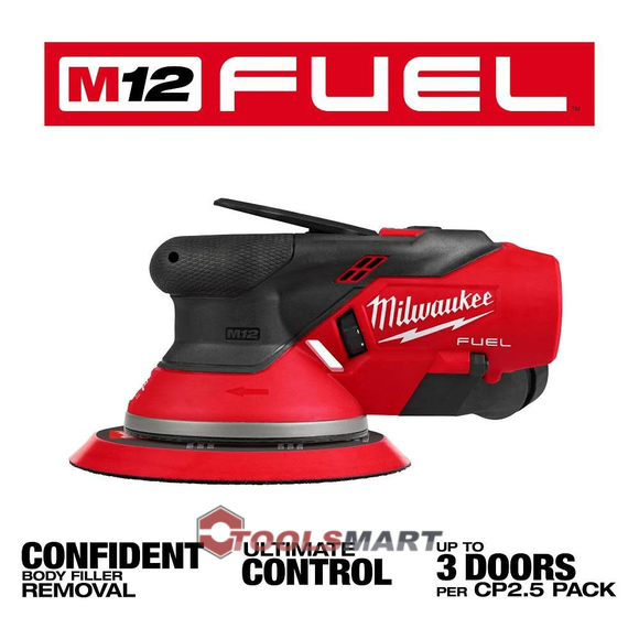 Акумуляторна ексцентрикова шліфмашина Milwaukee 2585-22CX (FROS5-502X) M12 FUEL