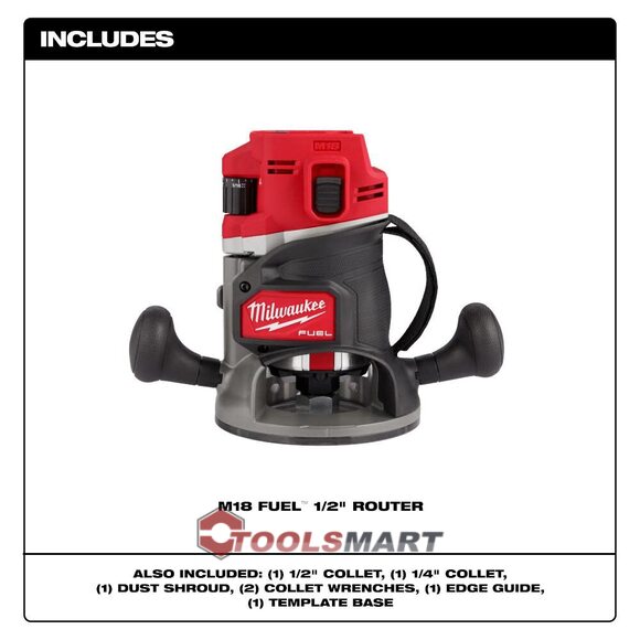 Аккумуляторный фрезер 1/2 Milwaukee 2838-21 M18 FUEL