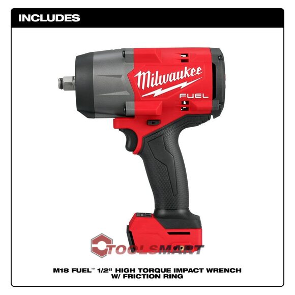 Акумуляторний ударний гайковерт 1/2 Milwaukee 2967-22 (FHIW2F12-502X) M18 FUEL