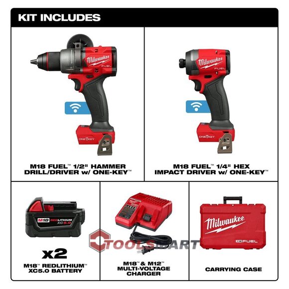 Акумуляторний набір шуруповертів MILWAUKEE 3696-22 M18
