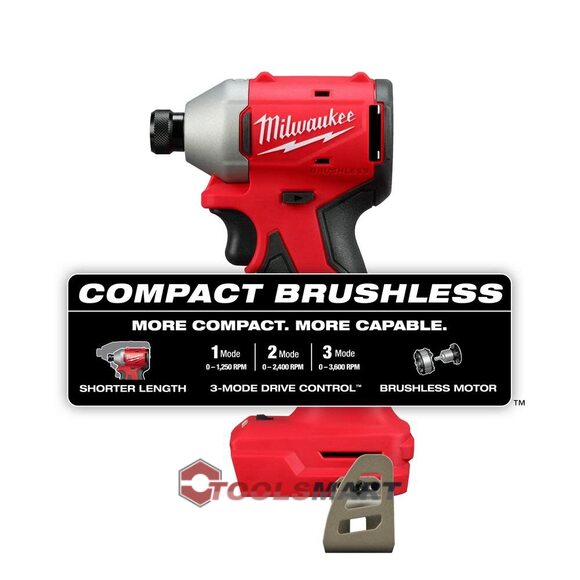 Акумуляторний ударний гвинтоверт MILWAUKEE 3651-20 M18 (BLIDR-0X) Brushless
