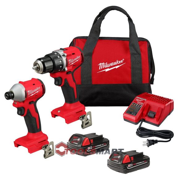 Набір безщіткових шуруповертів MILWAUKEE 3692-22CT M18