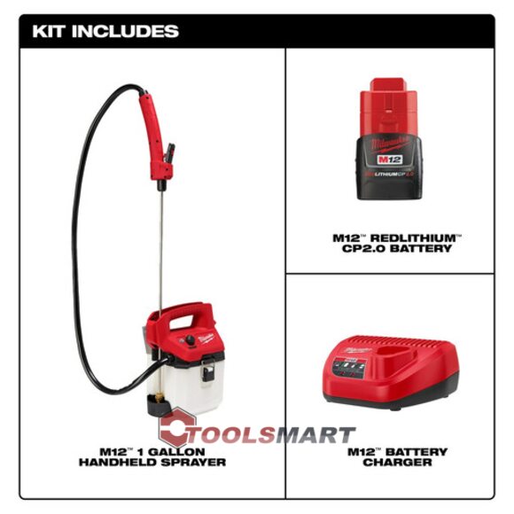 Ранцевий обприскувач Milwaukee 2528-21G1 M12