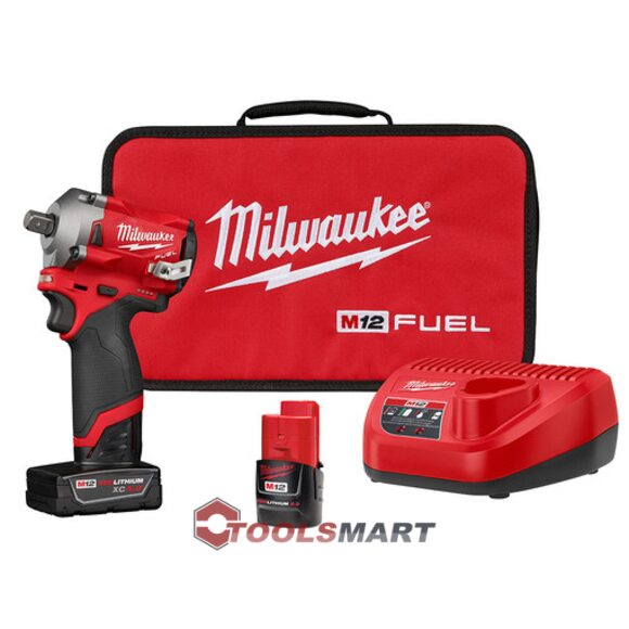Акумуляторний ударний гайковерт 1/2 Milwaukee 2555P-22 M12 FUEL