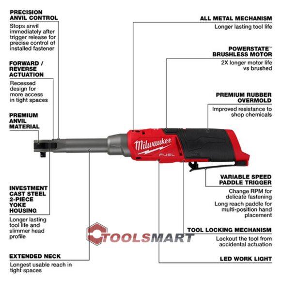 Акумуляторний кутовий гайковерт - тріскачка 1/4" Milwaukee 2568-20 (FHIR14LR-0) M12 FUEL