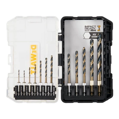 Набор сверл по металлу DEWALT DWAH1182 BLACK & GOLD IMPACT READY