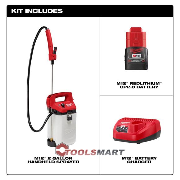 Ручний обприскувач 7.5L Milwaukee 2528-21G2 M12