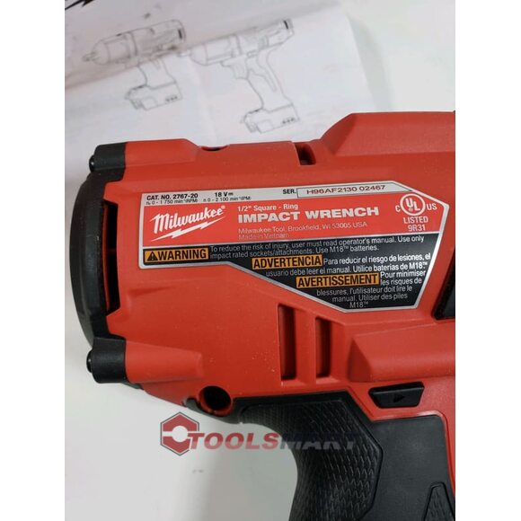 Акумуляторний ударний гайковерт 1/2 Milwaukee 2767-20 (FHIWF12-0X) M18 FUEL™ High Torque™