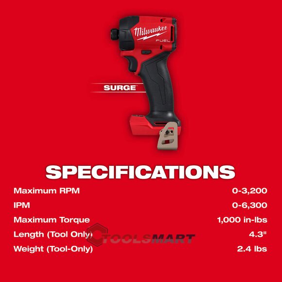 Гідравлічний акумуляторний ударний винтоверт Milwaukee 2761-20 M18 (FIDRQ-0) FUEL SURGE