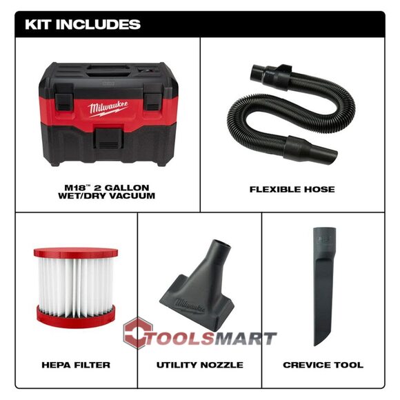 Акумуляторний пилосос Milwaukee M18 VC2-0 (0880-20)
