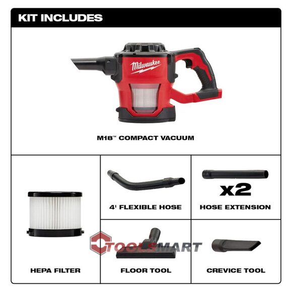 Акумуляторний пилосос Milwaukee M18 CV-0 (0882-20)