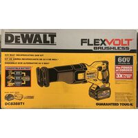 Аккумуляторная сабельная пила DEWALT DCS388T1 FLEXVOLT 60V MAX