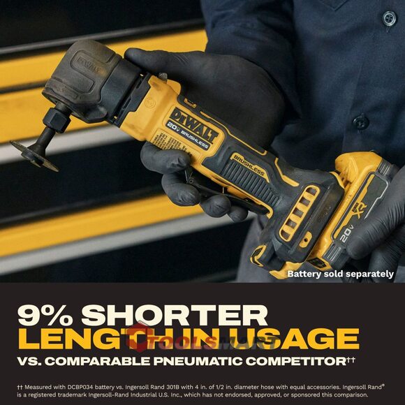 Акумуляторна кутова шліфувальна машина (гравер) DEWALT DCG422B ATOMIC 20V MAX