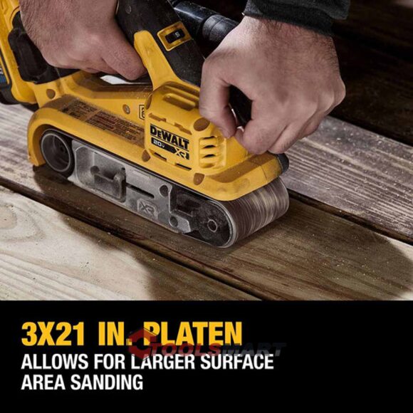 Безщіткова стрічкова шліфмашинка 75x533 DEWALT DCW220B XR 20V Max