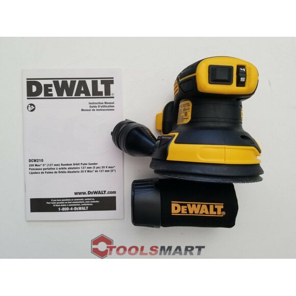 Акумуляторна ексцентрікова шліфмашина 125мм DEWALT DCW210B 20V MAX* Brushless