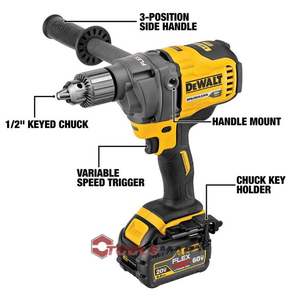 Безщітковий дриль / міксер DEWALT DCD130B FLEXVOLT 60V MAX*