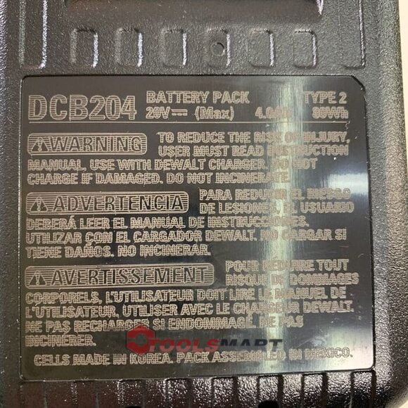 Аккумуляторная батарея DEWALT DCB182 (DCB204) Li-Ion 4Ah 20V MAX* XR