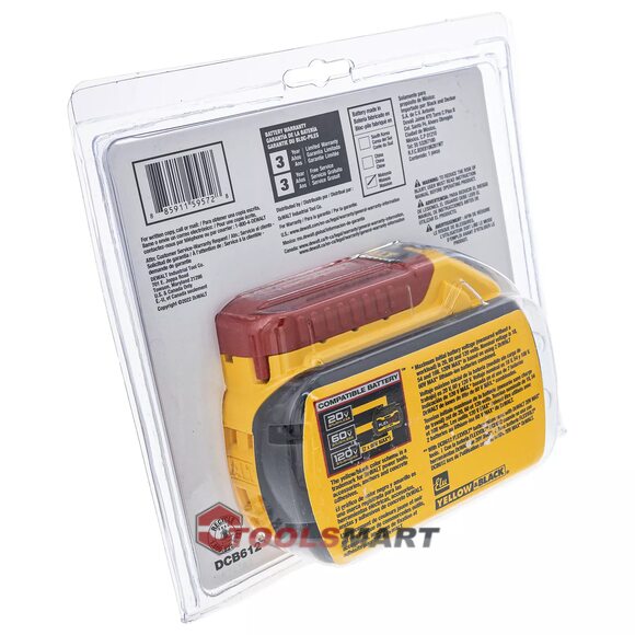 Аккумуляторная батарея DEWALT DCB612 (DCB548) 12.0Ah 20V/60V MAX* FLEXVOLT