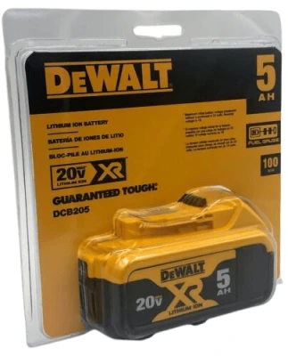 Акумулятор (батарея) DEWALT DCB205 (DCB184) 5.0 Ач 18/20V MAX XR