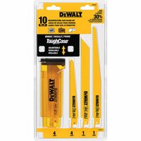 Набір полотен для шабельних пил 10 шт DEWALT DW4898
