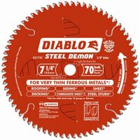 Диск отрезной для резки очень тонких черных металлов Freud 7 1/4 70Т 182мм Diablo