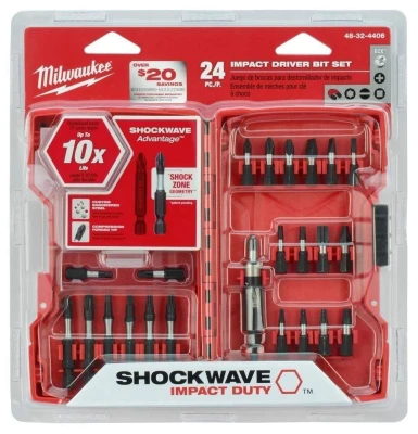 Набір біт 24 шт Milwaukee 48-32-4406 Shockwave Impact Ready Bit Set