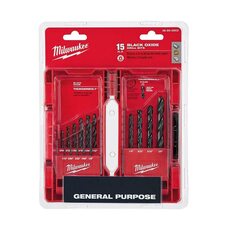 Набір свердел 15шт Milwaukee 48-89-2803 Black Oxide