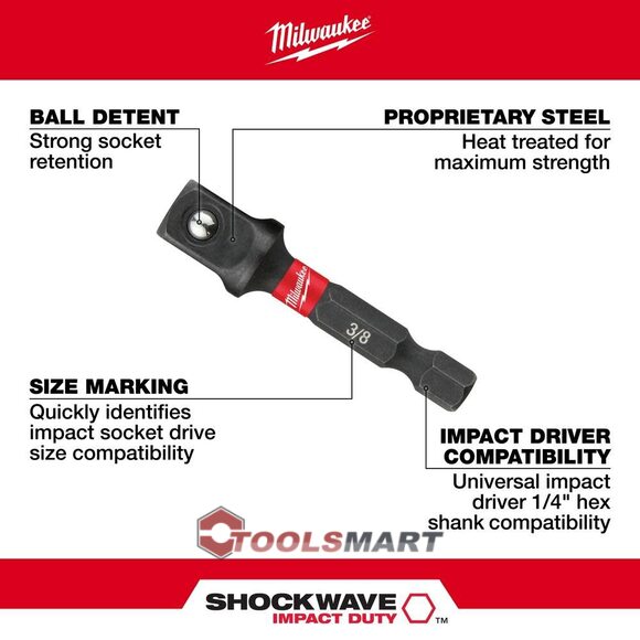 Набор переходников Milwaukee 48-32-5033 Shockwave Impact Drive