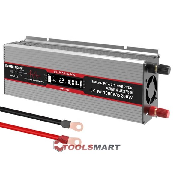 Інвертор DATOUBOSS DN-022 1000W/2000W 12В - 220В з чистою синусоїдою
