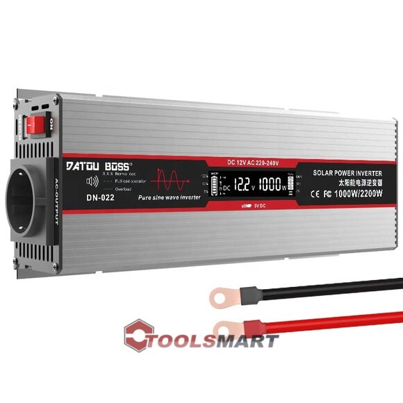 Інвертор DATOUBOSS DN-022 1000W/2000W 12В - 220В з чистою синусоїдою