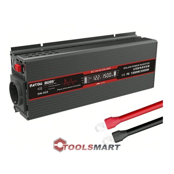 Інвертор DATOUBOSS DN-022 1500W/3000W 12В / 220В з чистою синусоїдою