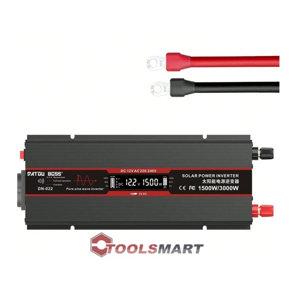 Інвертор DATOUBOSS DN-022 1500W/3000W 12В / 220В з чистою синусоїдою