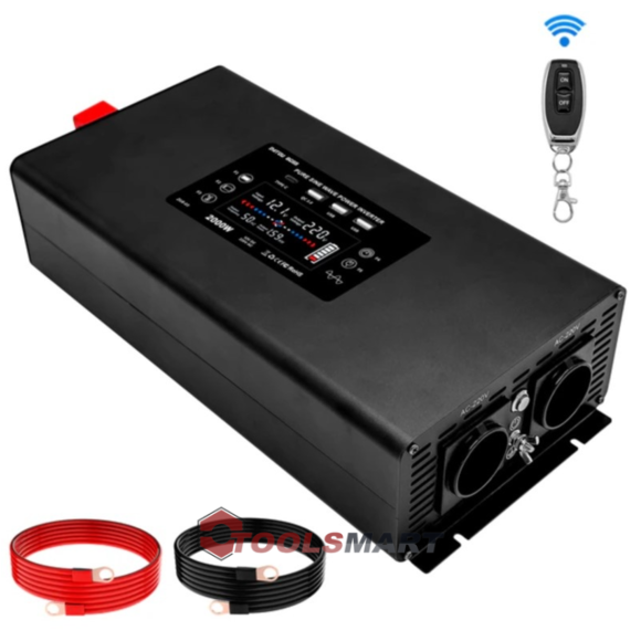 Інвертор DATOUBOSS ZGR-03 DC-AC 12-220V (2000/4000W) з чистою синусоїдою
