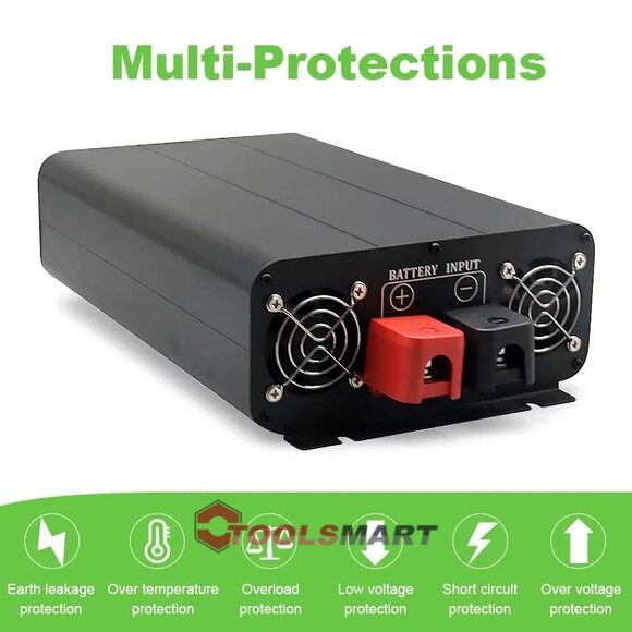 Інвертор EAFC 5000W 12В - 220В чиста синусоїда