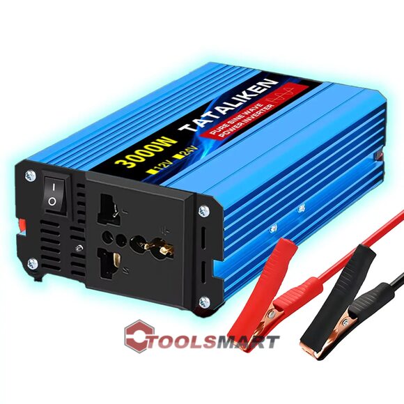 Інвертор TATALIKEN 3000W/1200W 12В - 220В з чистою синусоїдою