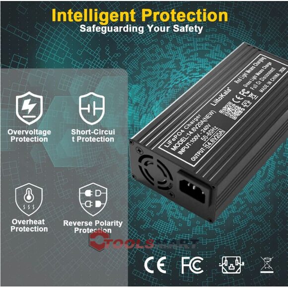 Зарядний пристрій LiitoKala 20A 14.6V 4S 300W для акумуляторів LiFePO4